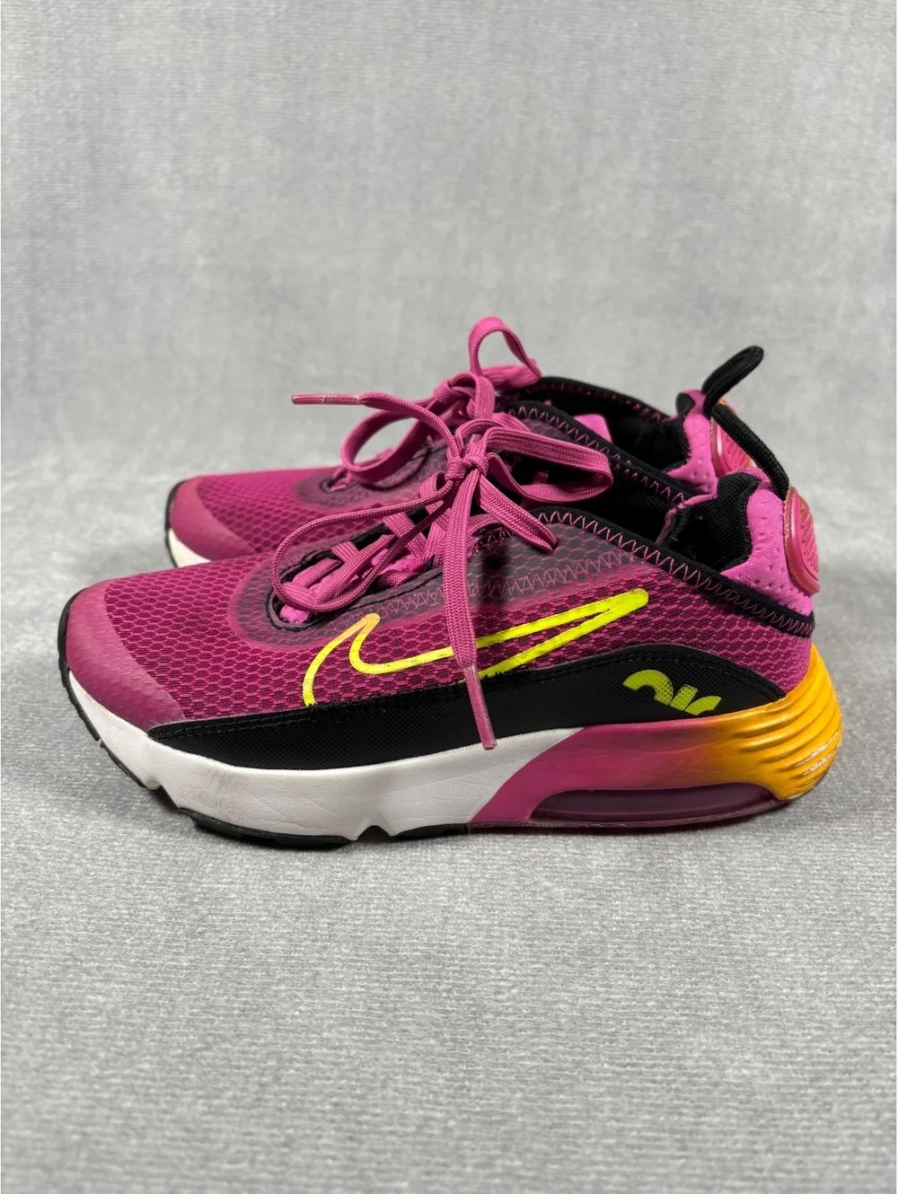 Nike Air Max 2090 PS Active Fuchsia Pink Orange Kids Size 13.5C CZ7661-600